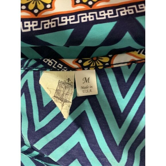 Francescas Medium Blouse Cold Shoulder Boho Floral - Picture 7 of 8